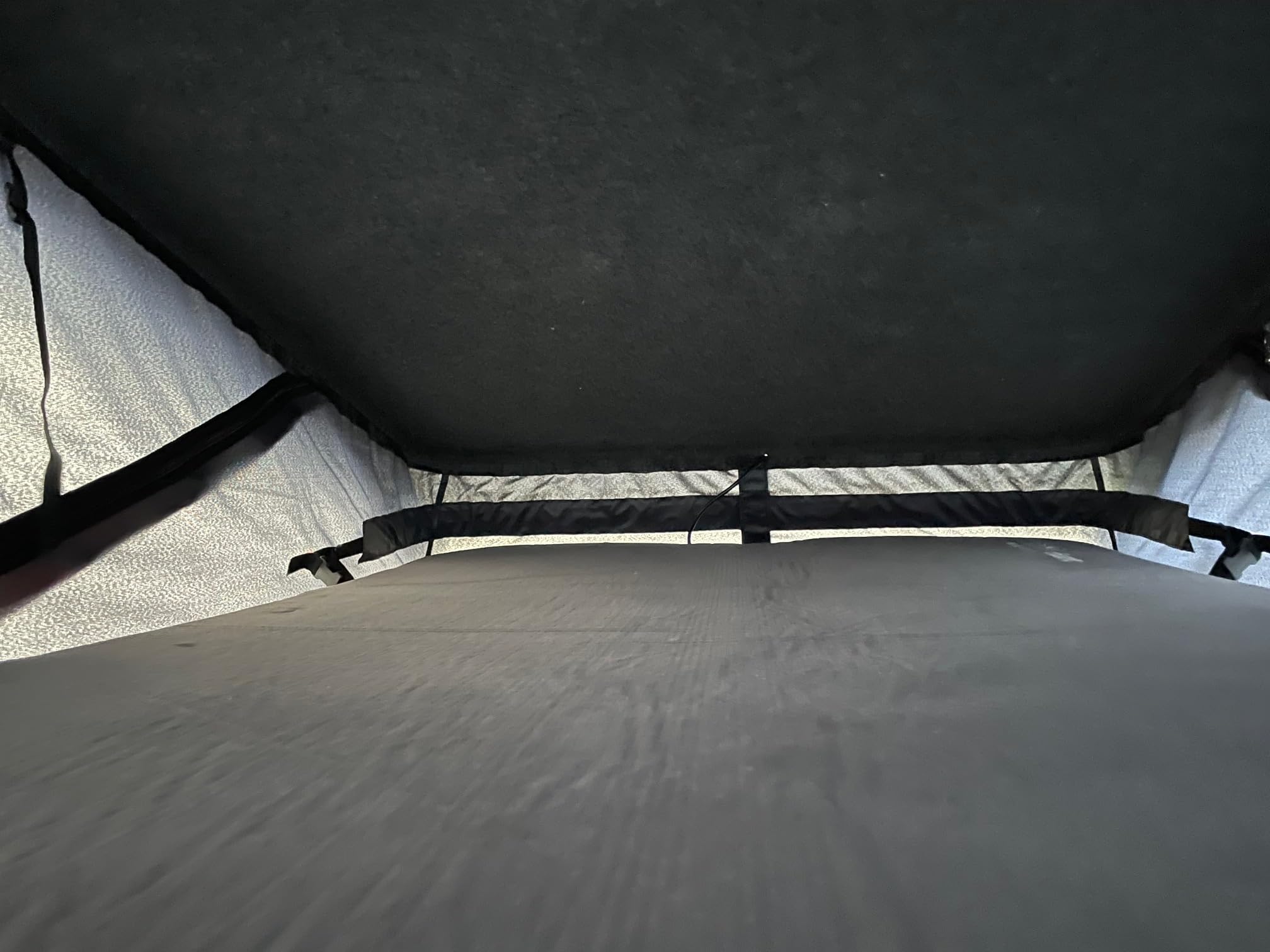 Campervan Mattress Pop Top Roof Foam Topper VW T6 T5 ANTHRACITE ANTIALLERGENIC WATER RESISTANT 2in (5 cm)