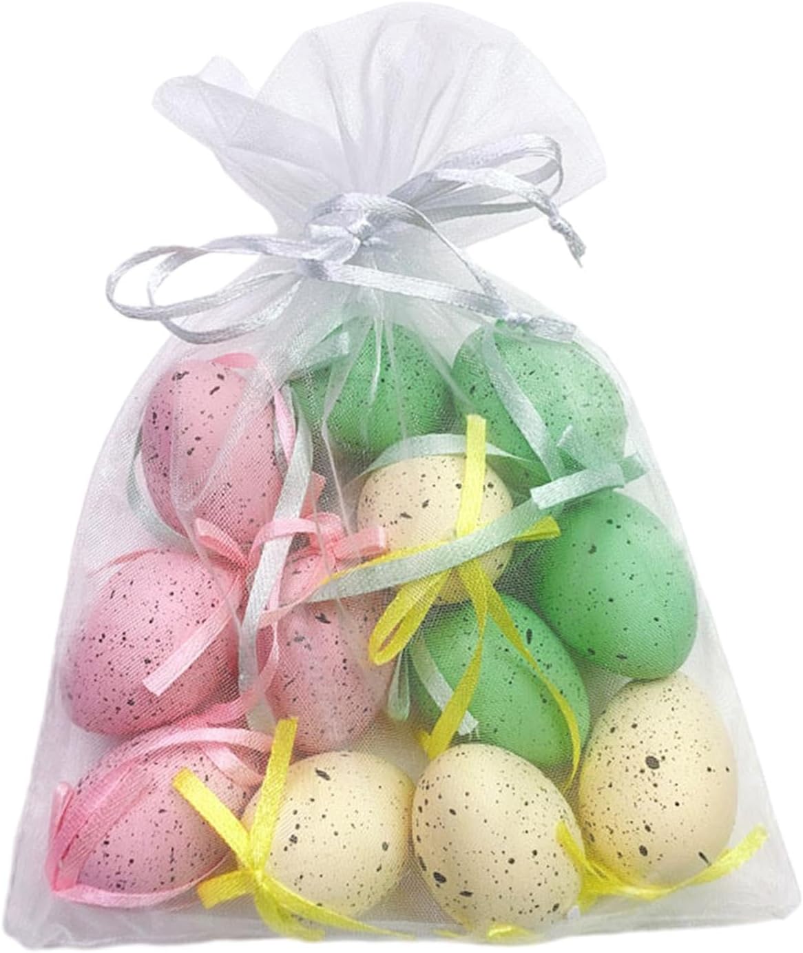 ATORSE 12Pcs Easter Eggs Ornament DIY Crafts Colorful Eggs with Rope Party Supplies Speckled|Home & Garden|Holiday & Seasonal Dacor> Christmas & Winter|Ornaments
