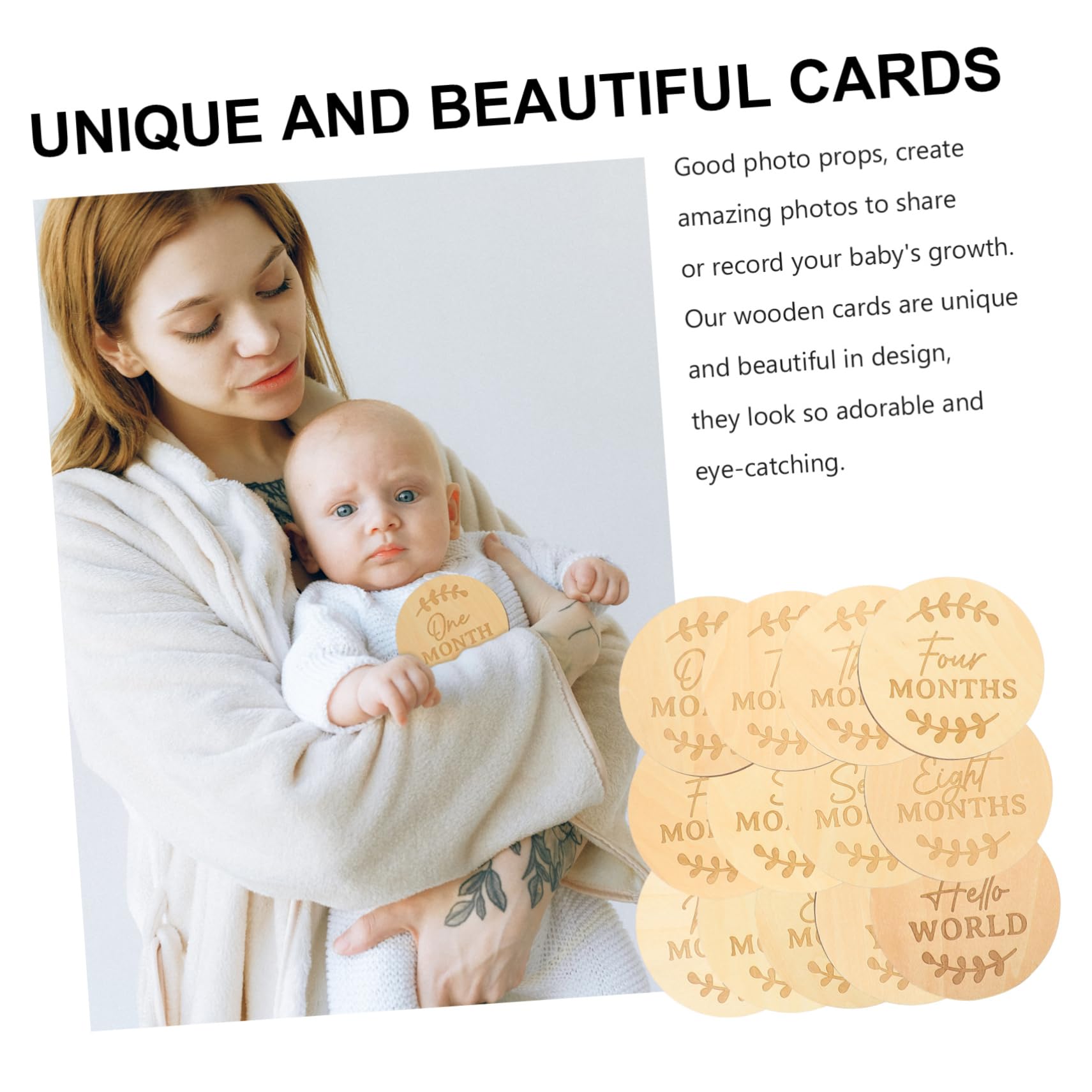 MAGICLULU 39 Stk Requisiten für Babyfotos Wachstumskarten für Säuglinge Babymonatskarten babyparty party Embleme neugeborene versorgung Haushalt Meilenstein