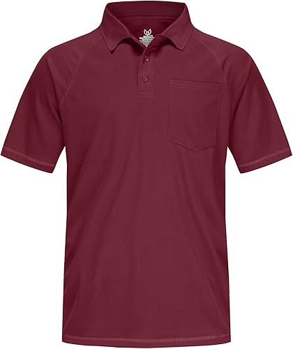 Polo de golf para hombre que absorbe la humedad, UPF 50+, manga corta, M-5XL