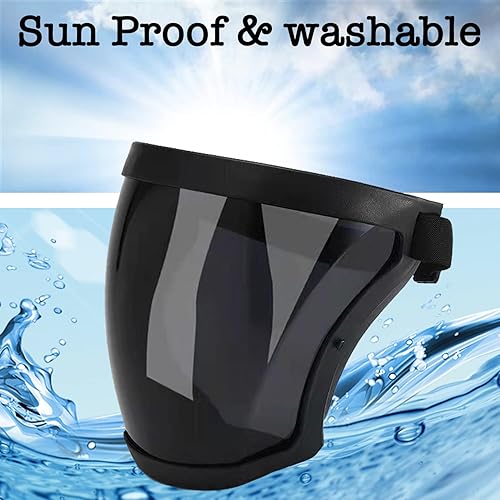 Miniatura 5 de Paquete de 2 protectores faciales de plástico, equipo de protección facial de seguridad completa con para adultos unisex y D, protector facial