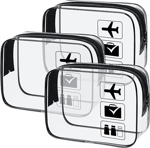 Neceser aprobado por la TSA, Negro -, Claer