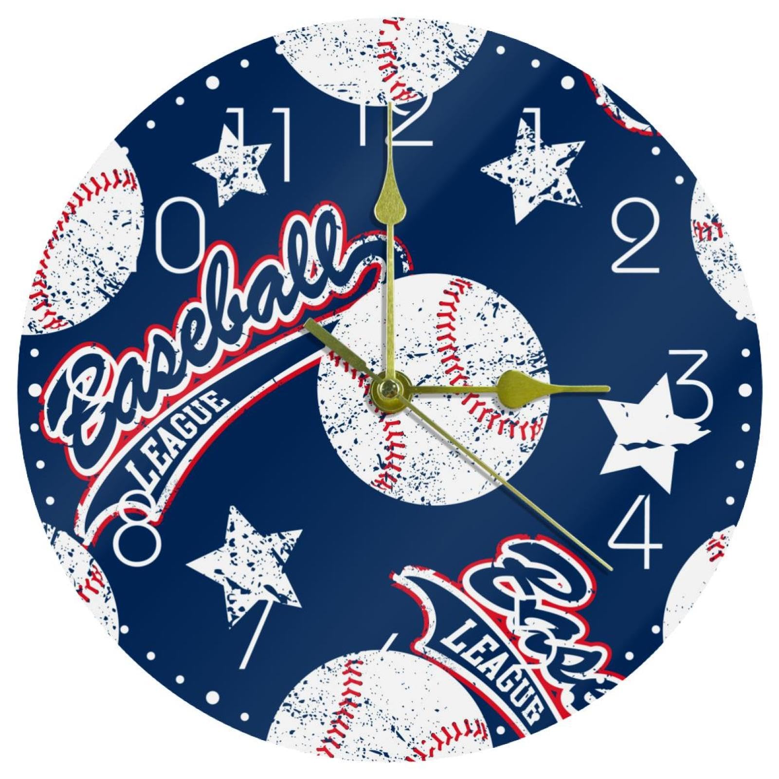 Grande horloge murale design étoiles de pour cuisine et salon