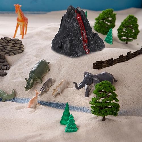 Miniatura 6 de Toyvian 10pcs Volcán Juguete Volcán Kit Volcán Juguete Fiesta Cumpleaños Suministros Volcánica Erupción Modelo