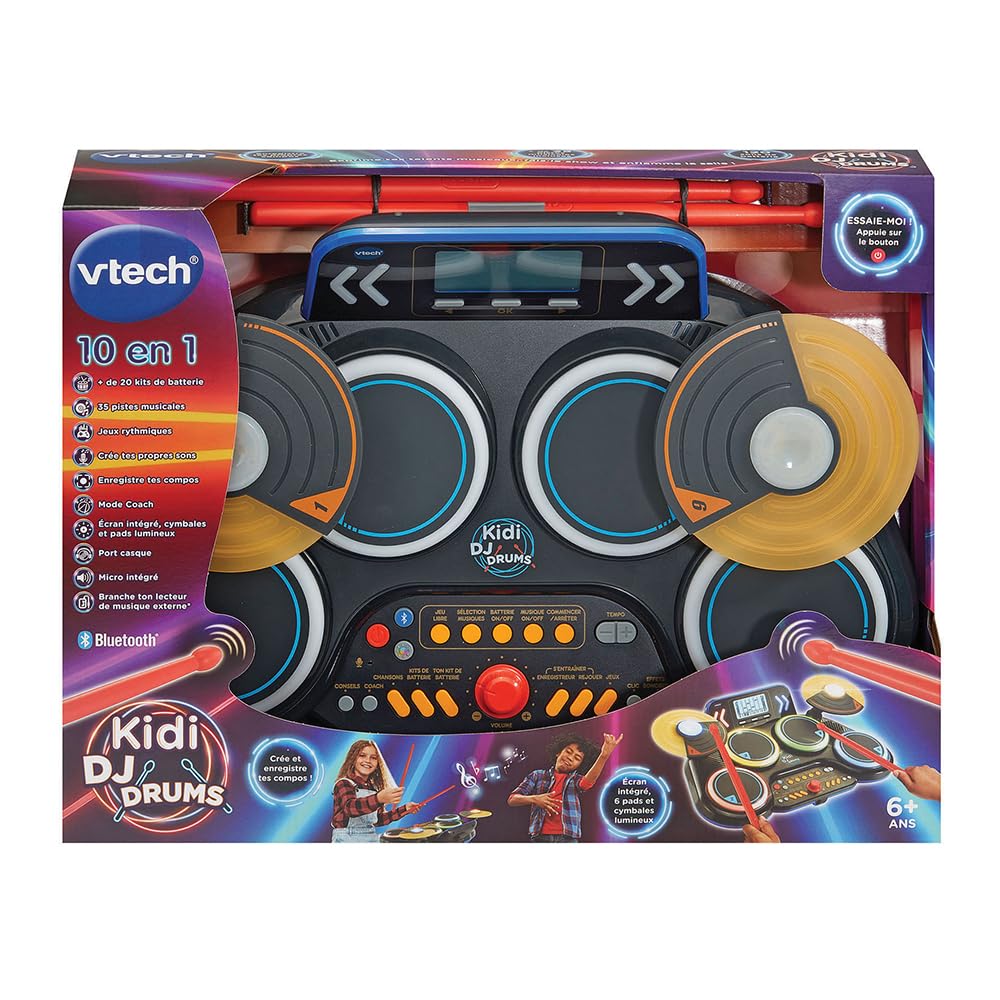 VTech. Batería electrónica, 90-572695, Negro, Estándar