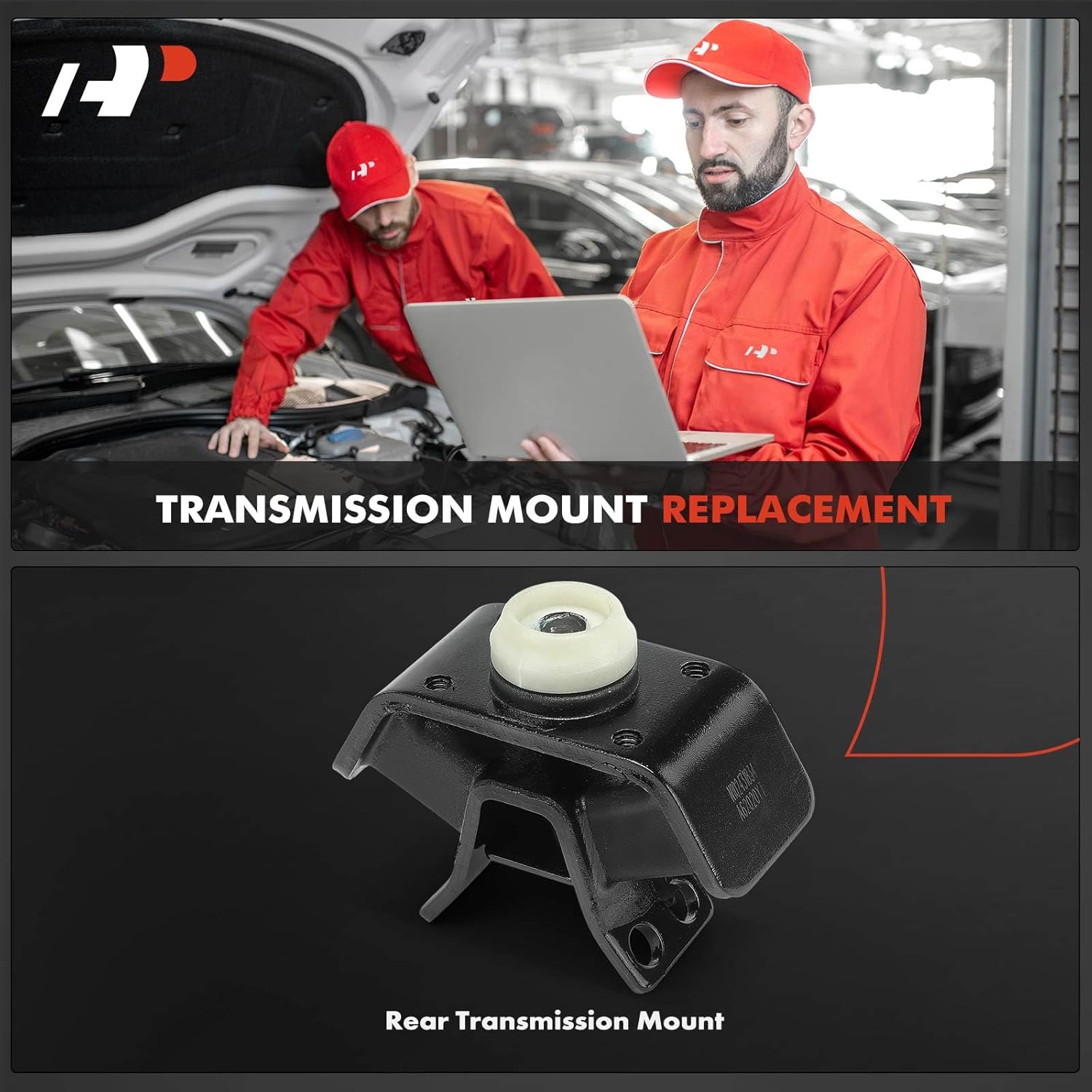 A-Premium Rear Side Transmission Mount Compatible with Toyota Tacoma 2005-2015 4.0L, Automatic Transmission, RWD