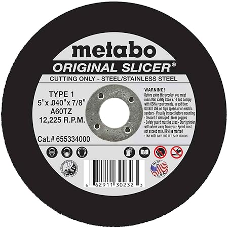 Metabo Slicer Cut Off Wheel 5" X .040 Box Of 50