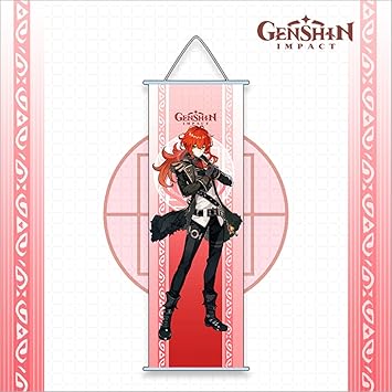 Amazon Co Jp 原神 Mihoyo グッズ Genshin タペストリー 壁掛け キャラクター ポスター ゲーム ディルック ホーム キッチン