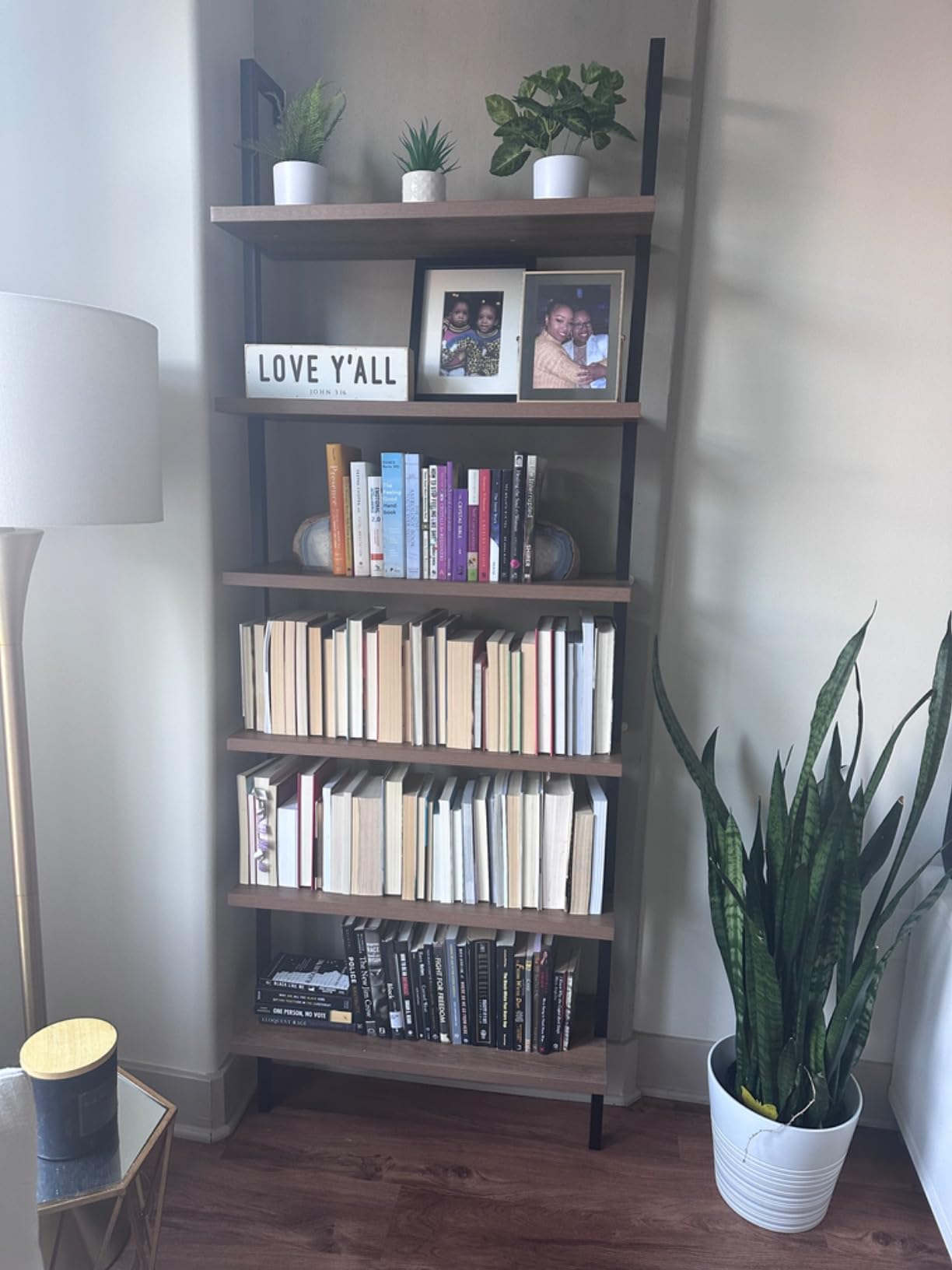 Nathan James Theo 6-Shelf Wall Mount Bookcase