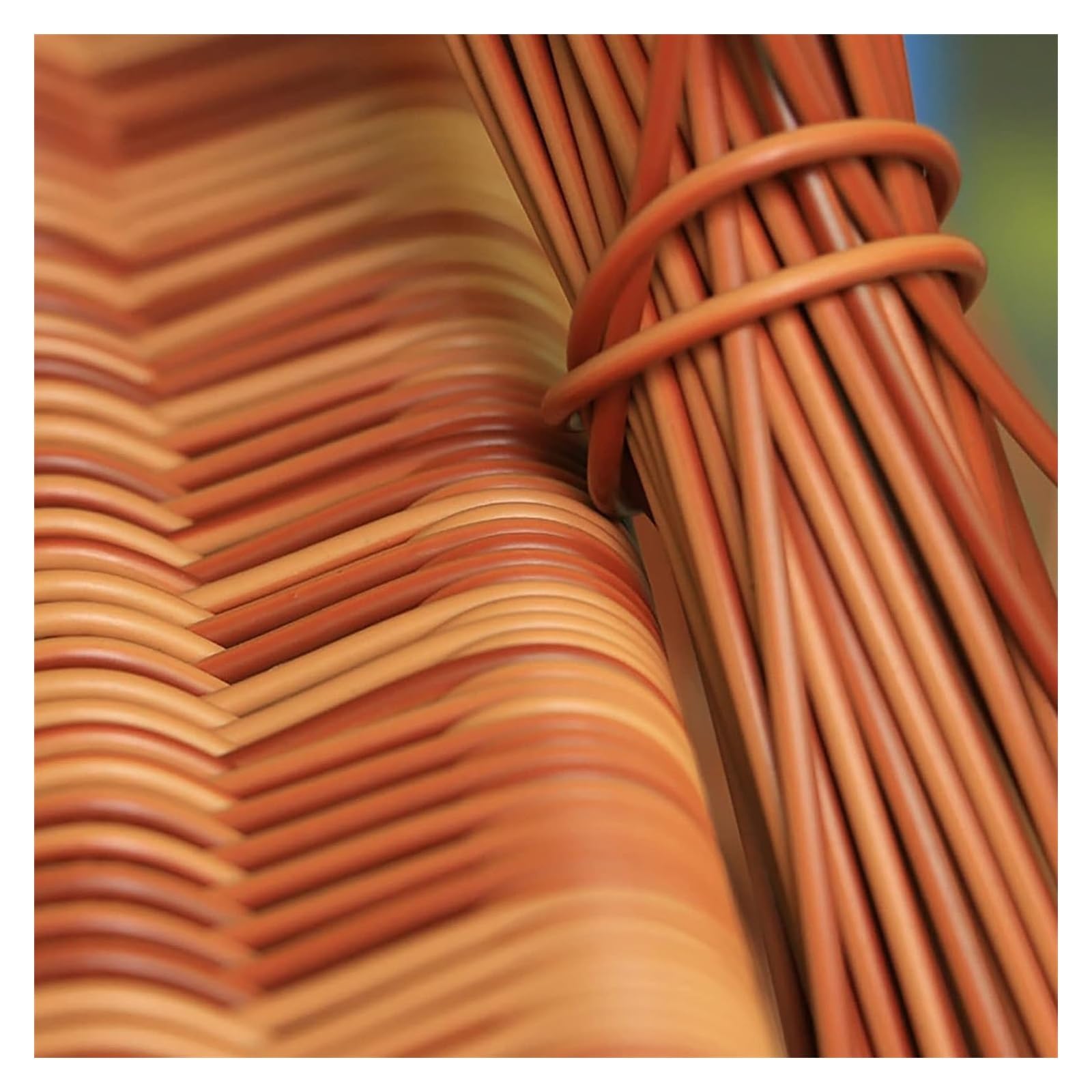 Yebio B Plastic Woven Rattan Wicker Repair Material 500G 3Mm Synthetic Rattan Weaving Material, For Deck Chair/B/3Mm