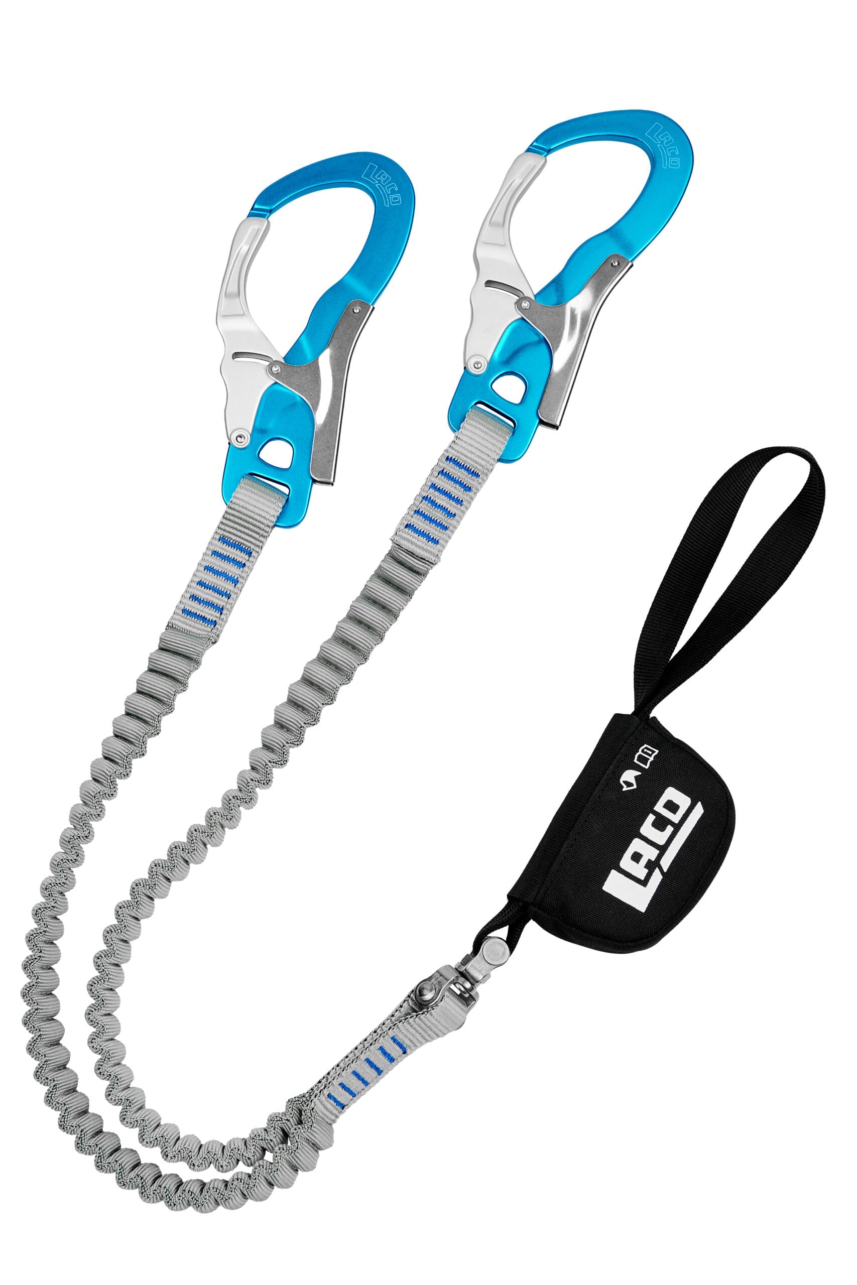 LACD Klettersteigset Ultimate Ferrata S mit Swivel + Helm Protector 2.0 midnight + Klettergurt Start 2.0 Größe M