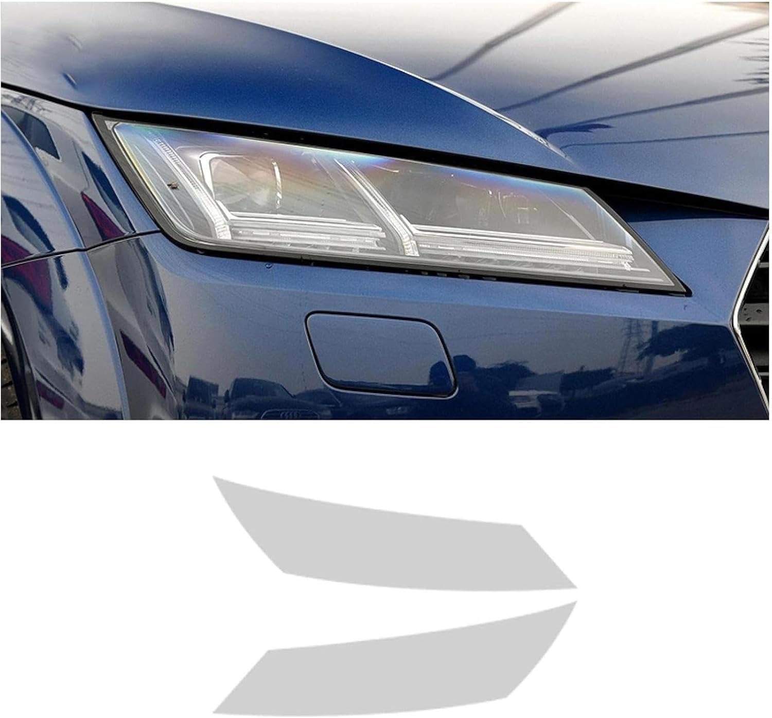 SamLng Car Front Light Film for TTS 2015-2021 Car Headlight Protective Film Car Front Headlamp Protection Film car Lights Film Headlight Anti-Scratch Non-Yellowing Protective Film