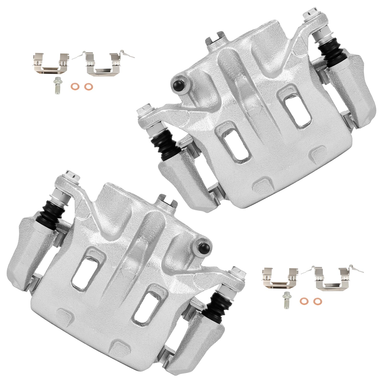 cciyu Front Left &amp; Right Disc Brake Calipers With Bracket 19B2870 19B2871