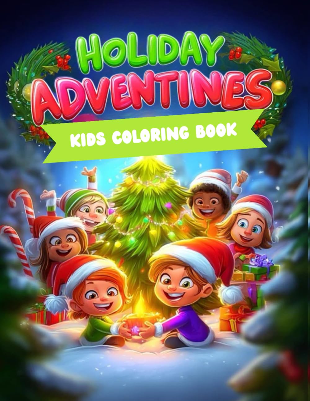 Holiday Adventures kids coloring book: Celebrate the magic of Christmas through joyful kids’ holiday adventures!