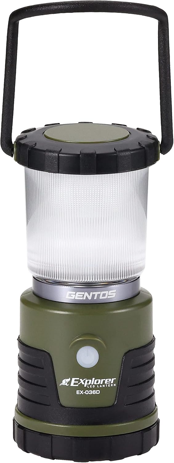 GENTOS EX-036D LED Lantern, AA Battery Operated, 450 Lumens, Explorer, Camping, Outdoor, Light, Disaster Preparedness