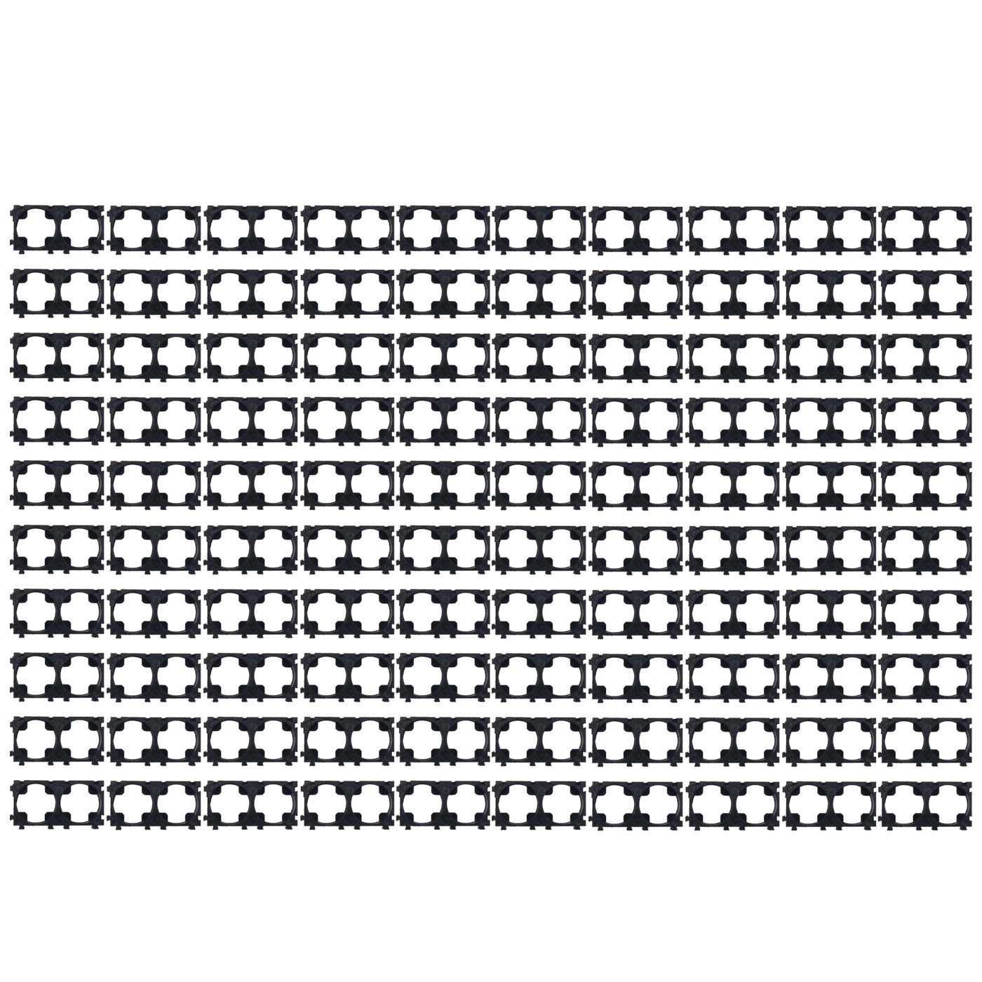 (100PCS) 2 Cell Battery Spacer 18650 Radiating Shell Plastic Batteries Holder Bracket DIY Anti Vibration Battery Storage Case-image-46