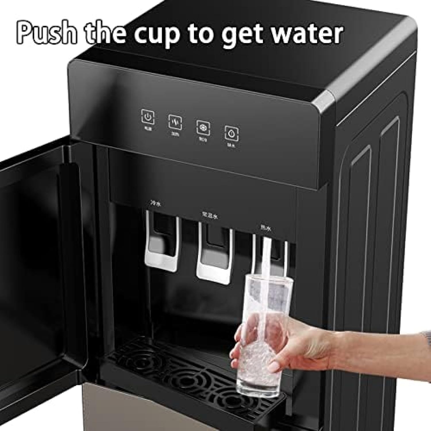 Water Dispenser For Bottom Feeding, 5 Gallon Water Dispenser, Water Cooler, 3 In 1 Hot And Cold Water Cooler, For Home Office Coffee Tea Bar Dorm,Gold,98x31.2x29cm,Collector88