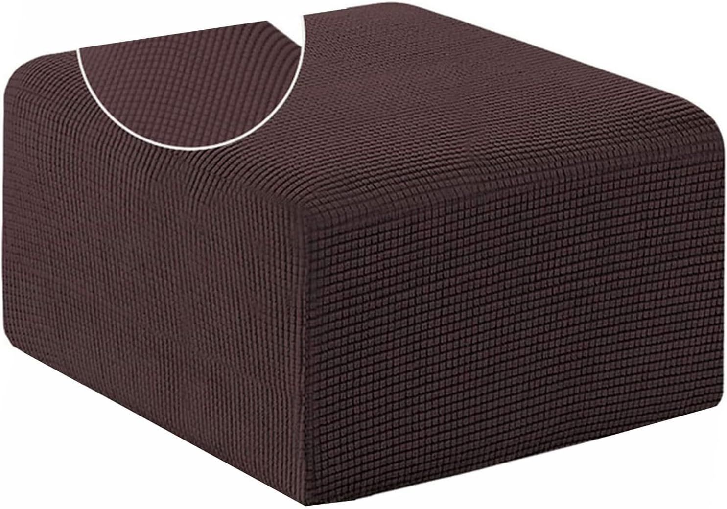 Stretch Ottoman Cover Square 24 X 24/38x38/40 X 40 Inches XLarge