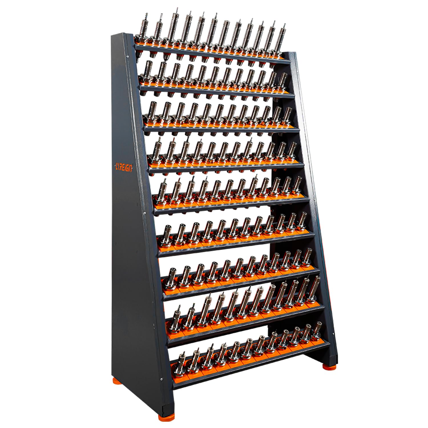 LYREIGN CNC Tool Holder Rack Suitable for CAT/BT/SK/HSK/CAPTO | Large Capacity CNC Tool H…