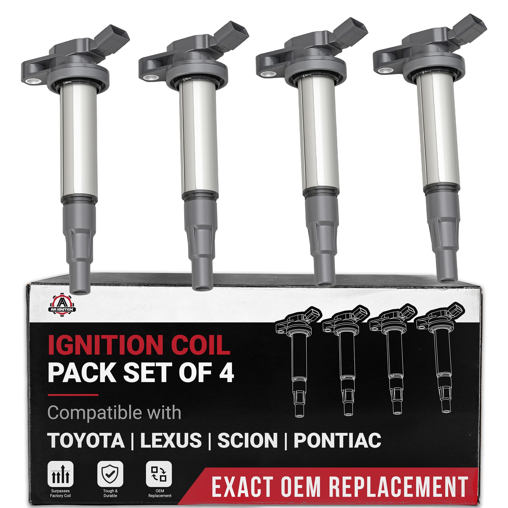 Amazon.com: Set of 4 Ignition Coil Pack - Compatible with Lexus