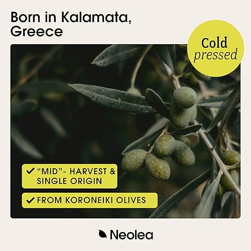 Miniatura 3 de Neolea Aceite de oliva virgen extra For the Pan - Suave y suave - Cocinar para chisporrotear, saltear, asar y hornear - prensado en frío, origen