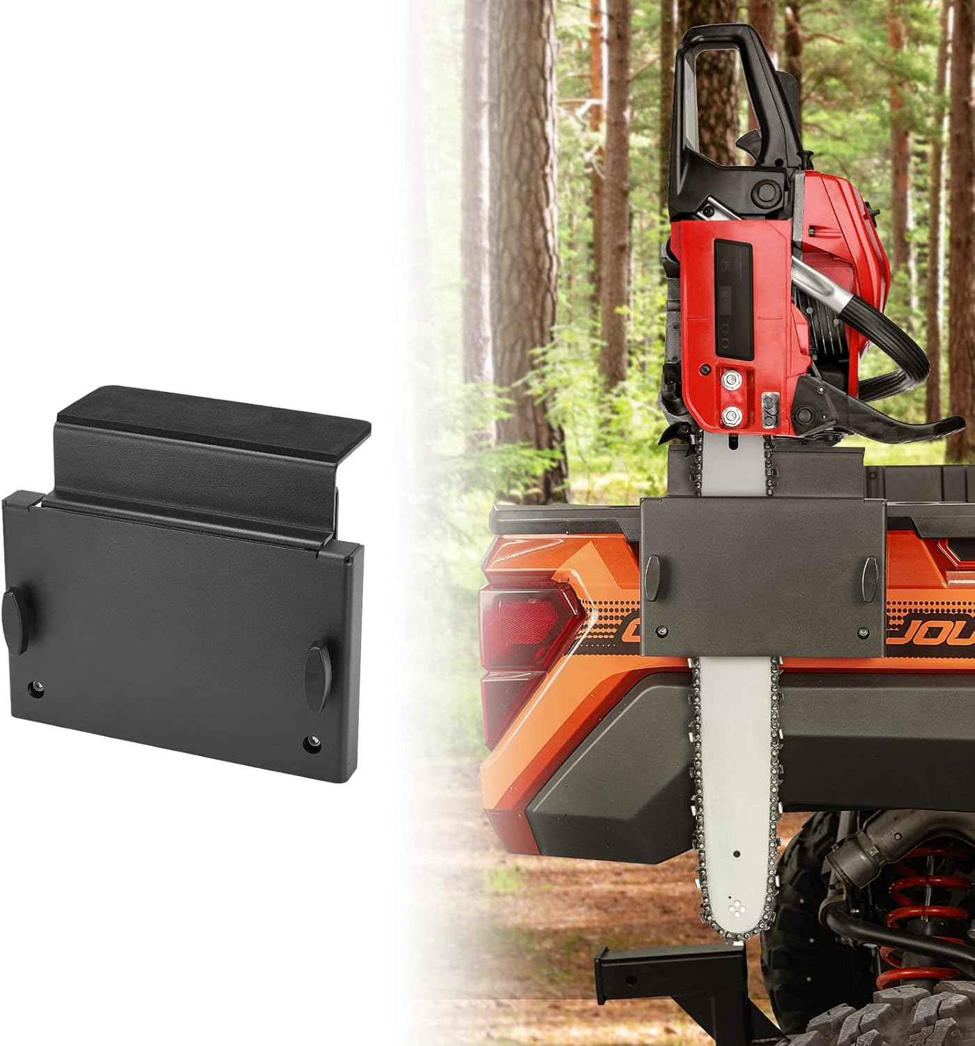 kemimoto UTV Chainsaw Mount Chainsaw Holder Rack Compatible with
