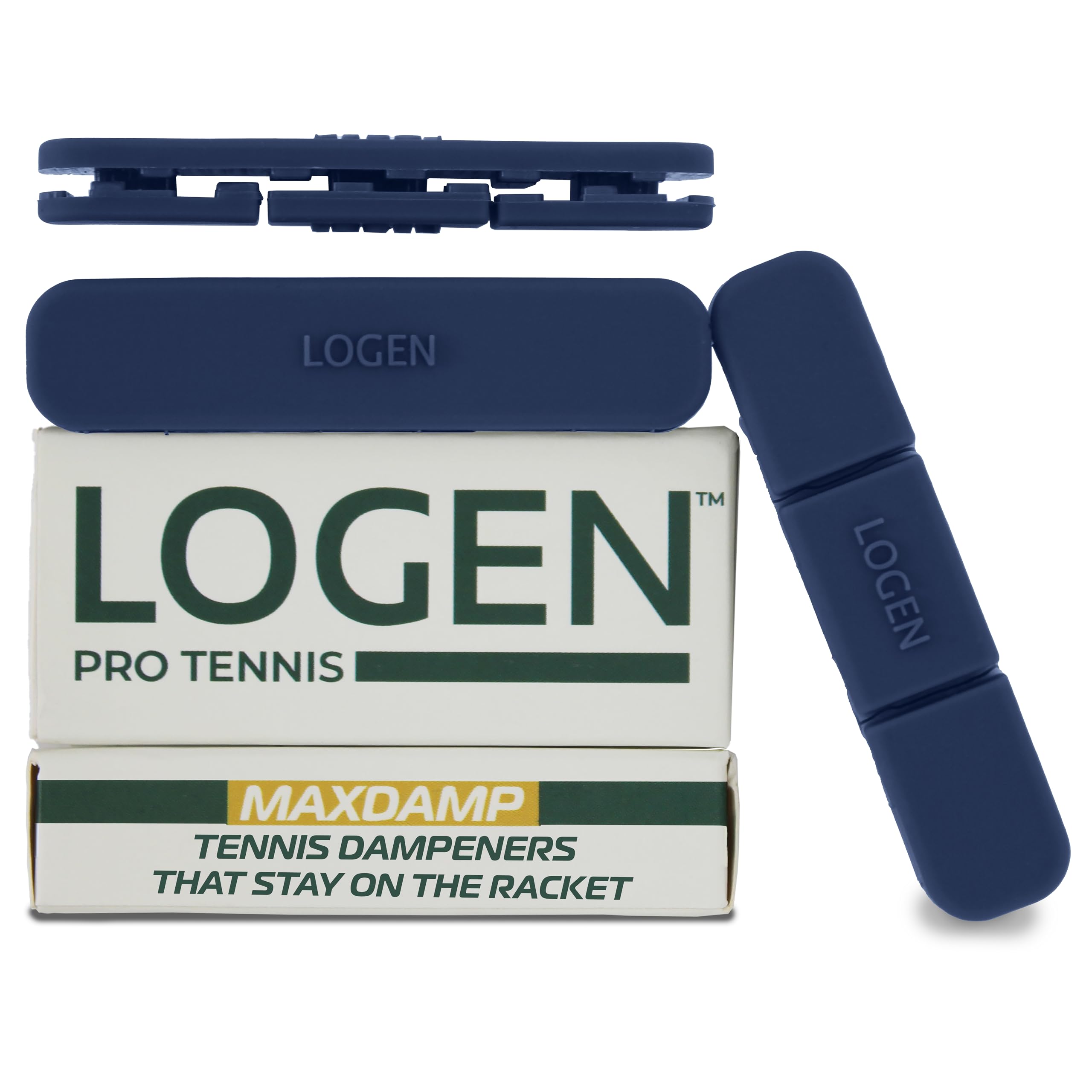 LOGEN Tennis Dampener – Stays on The Racket – 3 Pack Tennis Racket Dampener – Tennis Shock Absorber/Tennis Vibration Dampener – Elbow Pain Relief