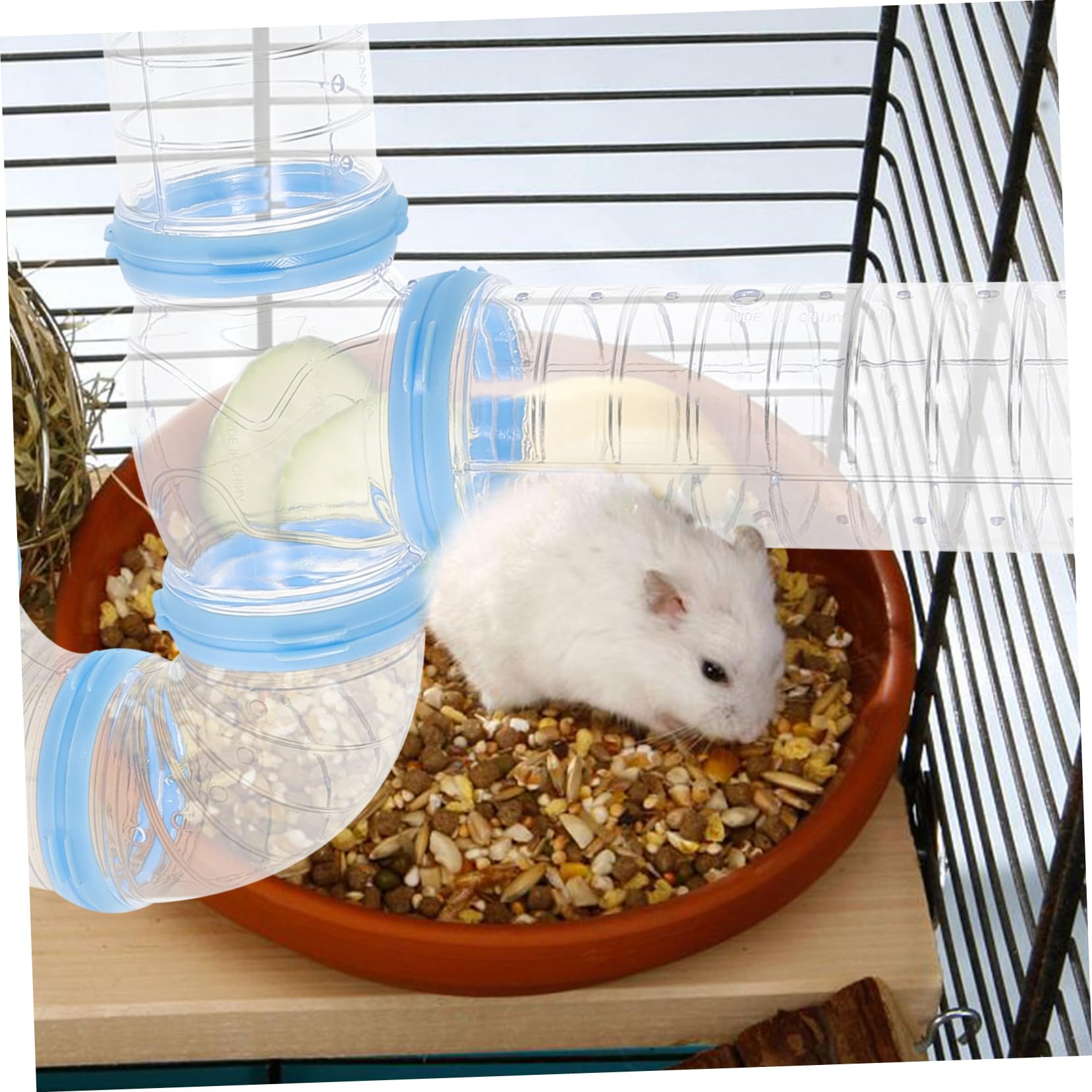 Hamstertunnel aus Kunststoff als Selbstgemacht Rohrverbinder für Käfige