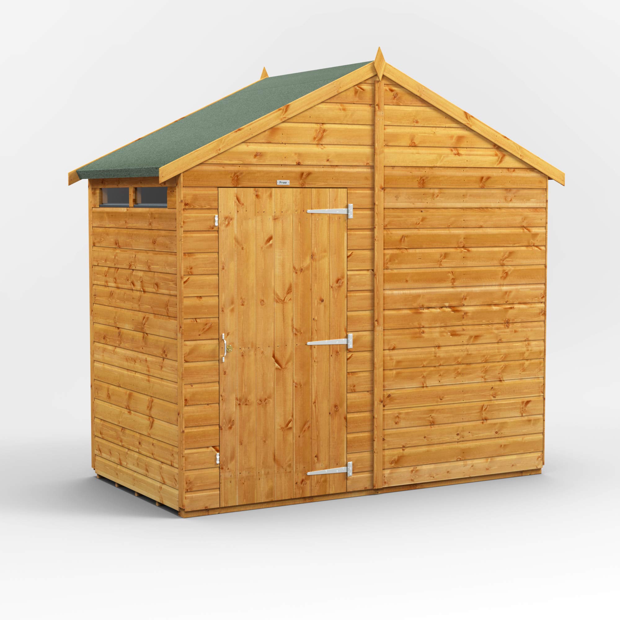 POWER High Grade Premium Apex Garden Wooden Shed with Security Features, PVC Window Sills, Door & Window Flexibility, made from Extra Thick Timber & Toughened Glass — view 4