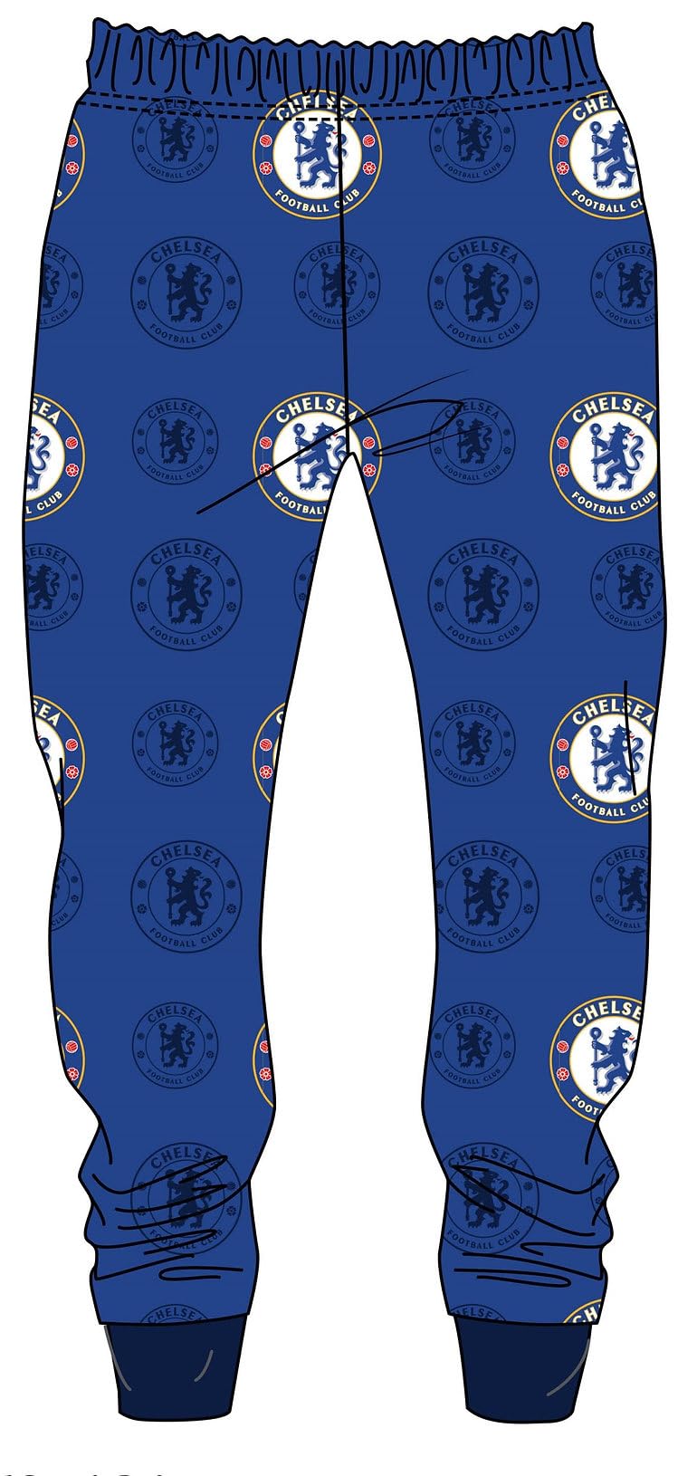 Chelsea Men's Blue F.c. Official `S Fc Loungewear Pants Pyjama Pj Bottoms | Fc Lounge Pants Nightwear For (M),