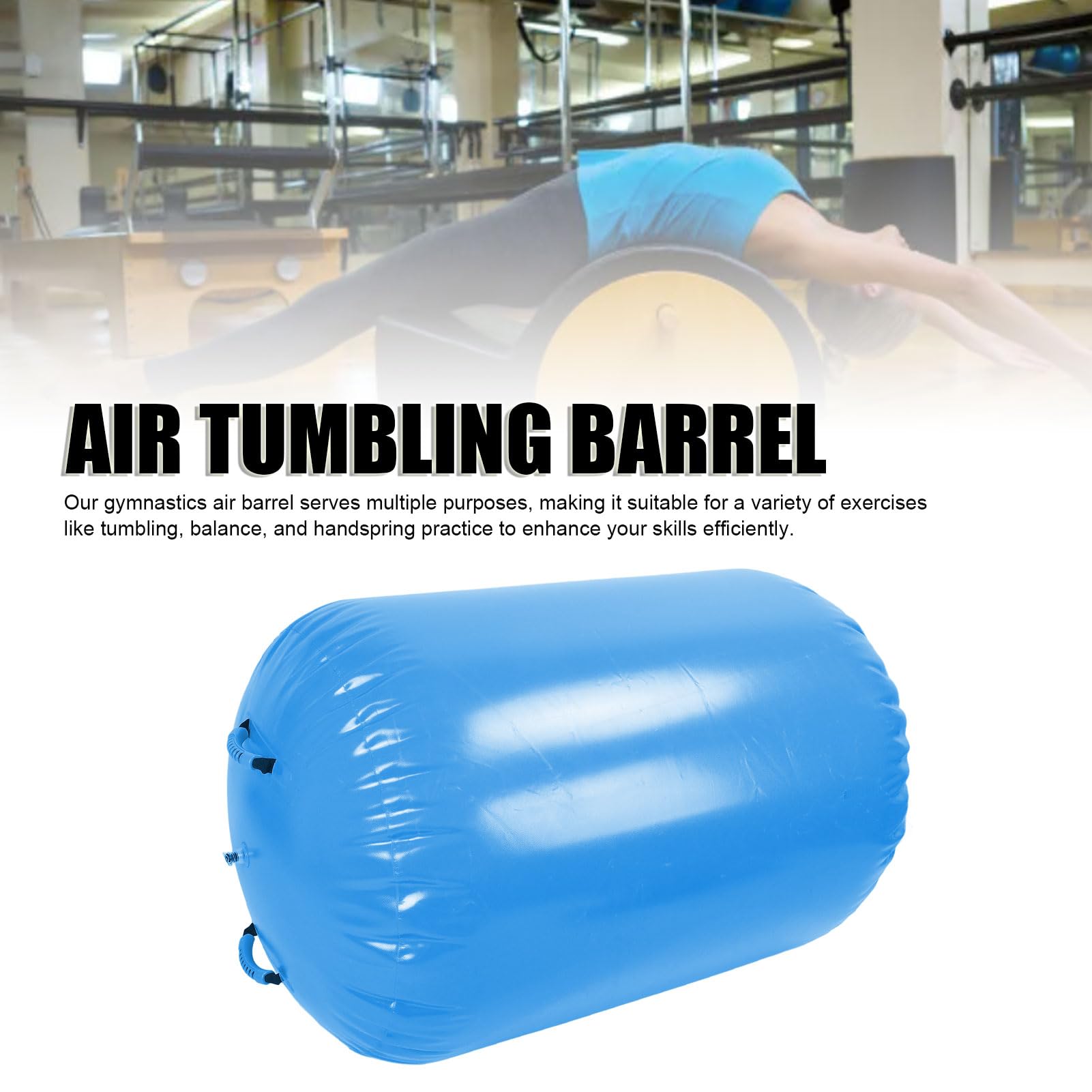 Rouleau D'air Gymnastique Heipigo - Pour Back Handspring, Culbutes, Entraînement Cheerleading, Pompe Incluse