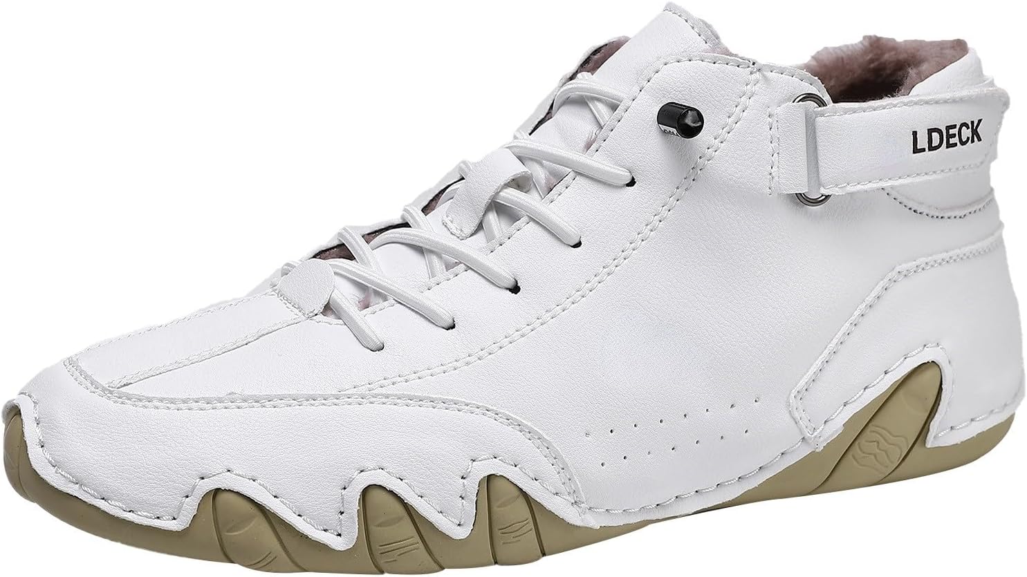 Chaussures d’hiver pour homme – Doublure chaude – Bottes de neige pour femme – Slip on Loafers – Extremely confortables – Antidérapantes – Chaussures pieds nus – Bottes courtes – Bottes d’hiver plates –