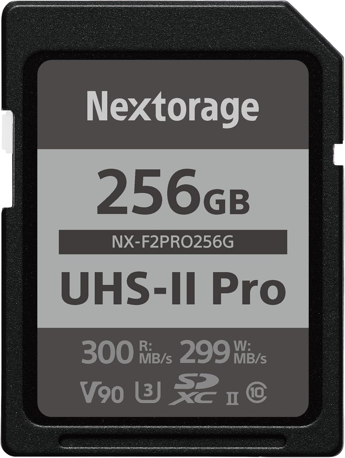 Nextorage Carte SD 256Go, SDXC UHS-II 256GB, SD Card mémoire Japonaise, Accessoires Photo et caméscopes pour appareils Photo Nikon/Canon/Sony/Fujifilm/Nintendo Switch, F2PRO NX-F2PRO256G