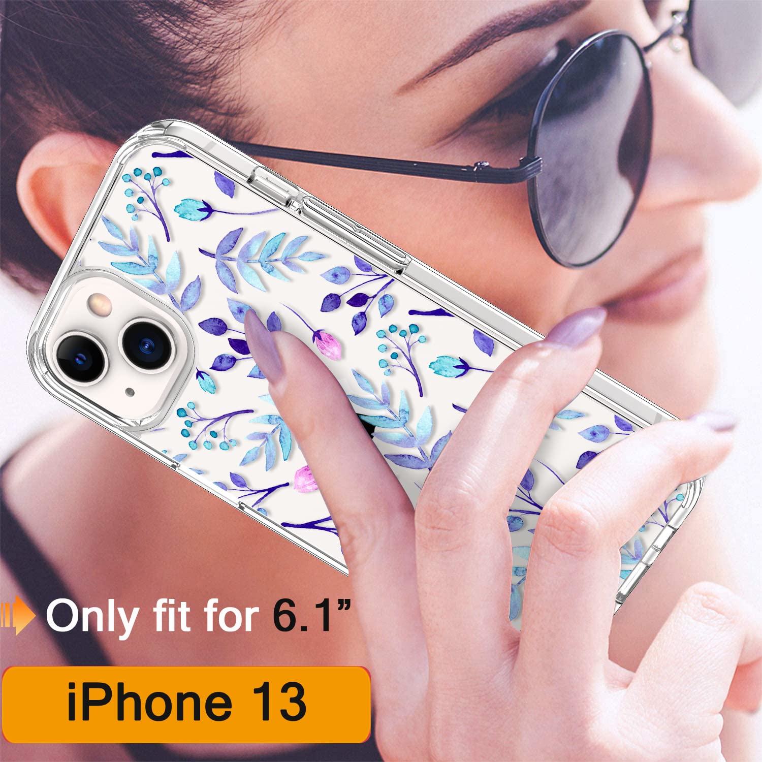 Coque IPhone 13 Transparente Antichoc + 2 Protections écran - Silicone Souple, Angles Renforcés - Personnalisable