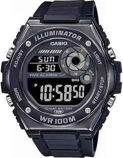 Watch MWD-100HB-1BVEF, Black, Strap.