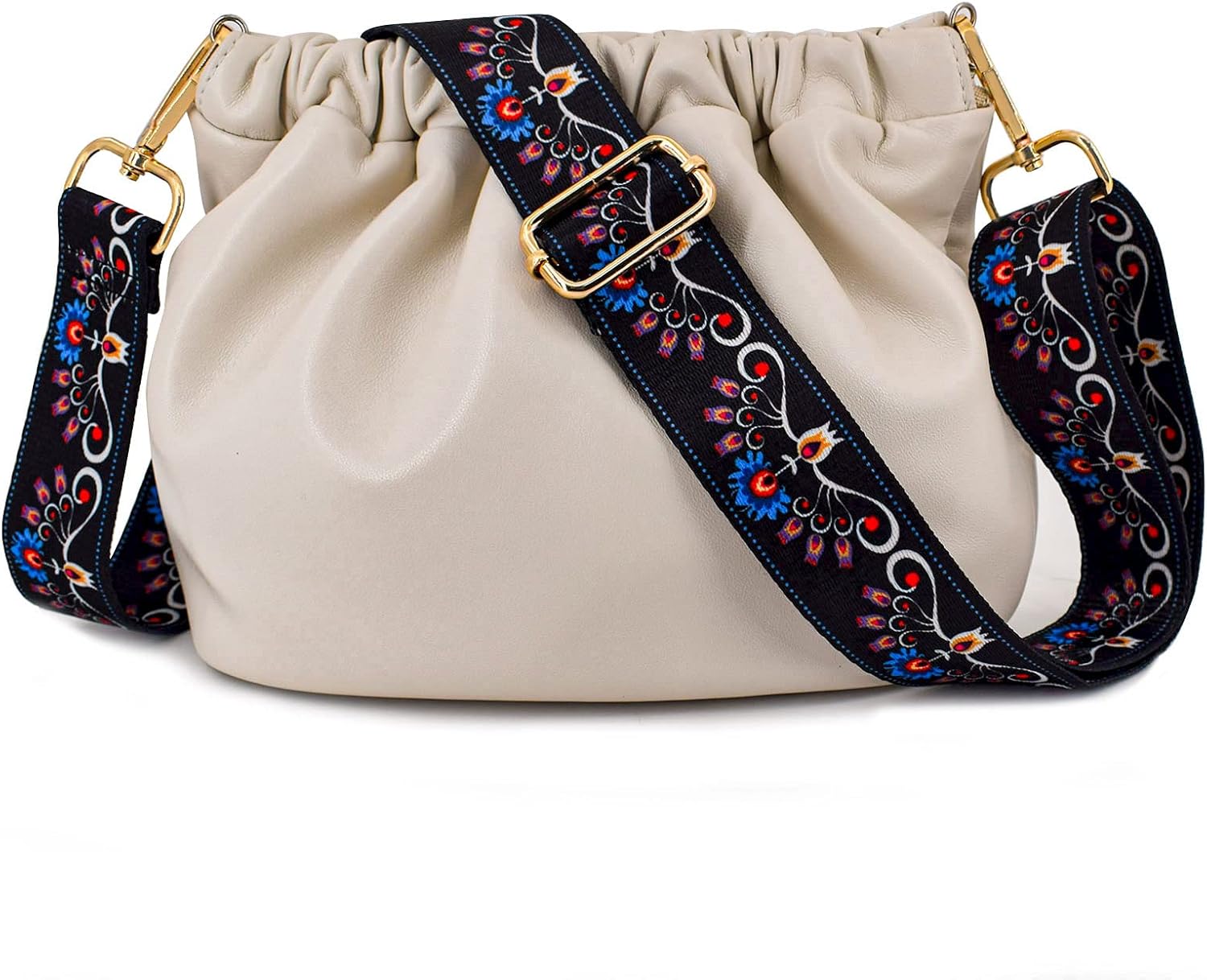 Purse Strap Replacement Crossbody Straps for Purses Guitar Style Multicolor Handbags Straps - Image 2