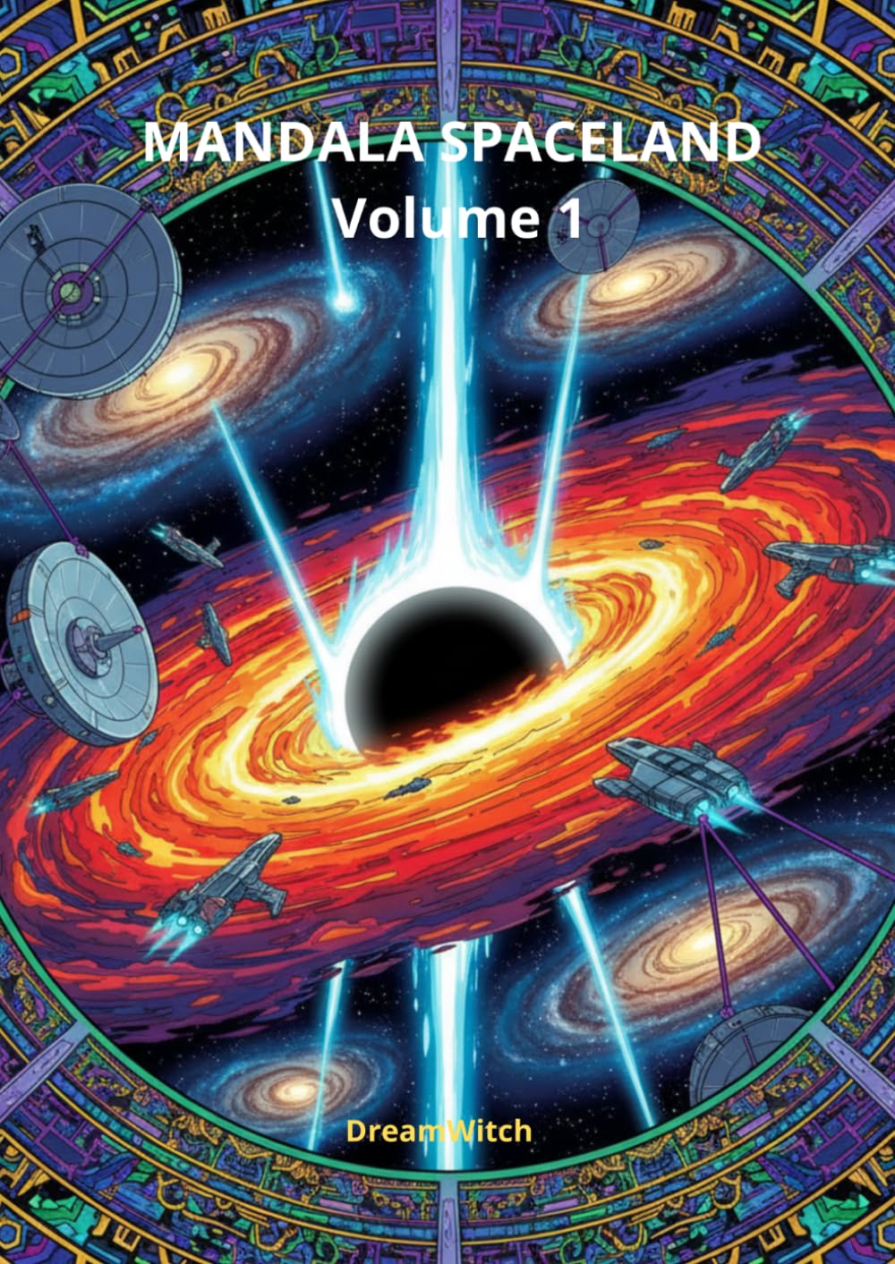 Mandala Spaceland Vol 1 - Mandalas Espace & Galaxie: 30 mandalas pour adultes et adolescents - Réduction du Stress & Évasion Cosmique