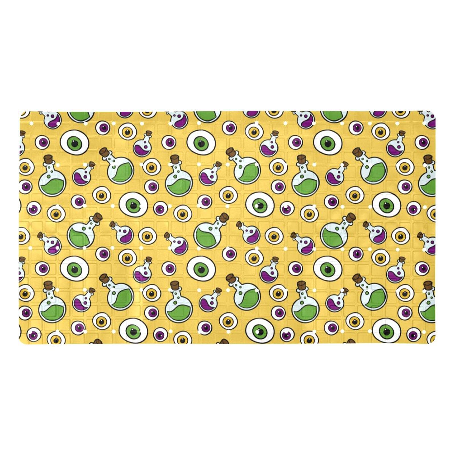 Tapis de bain antidérapant orange pour une douche sécurisée