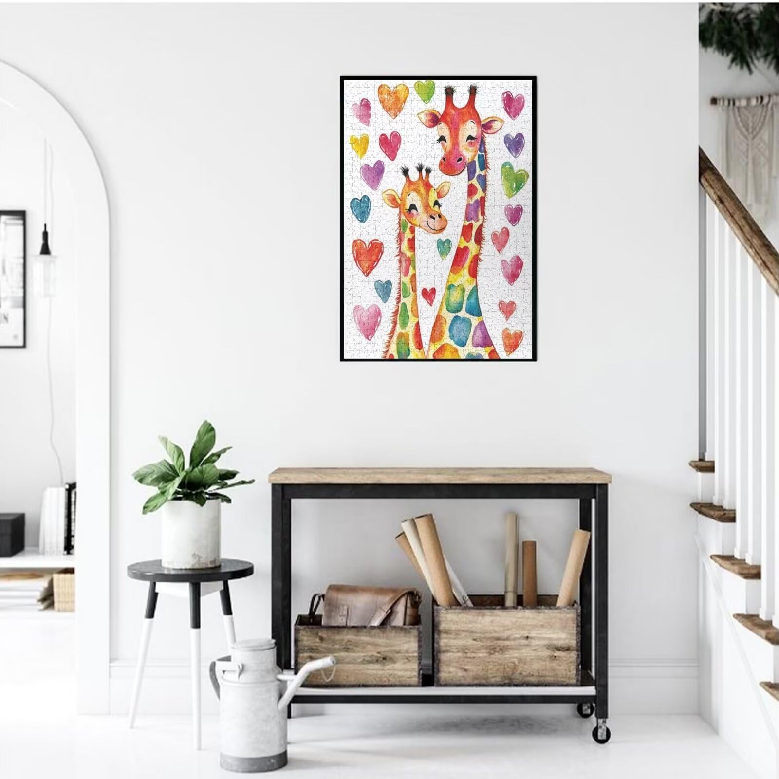 Girafe Puzzle Amour 5000 Pièces Adultes, DIY Puzzles Classiques Art avec Boîte d'emballage et Photos de Référence, Relaxation/Soulagement du Stress/Jeux Amusants, Creatif Cadeau pour Femme M-1852
