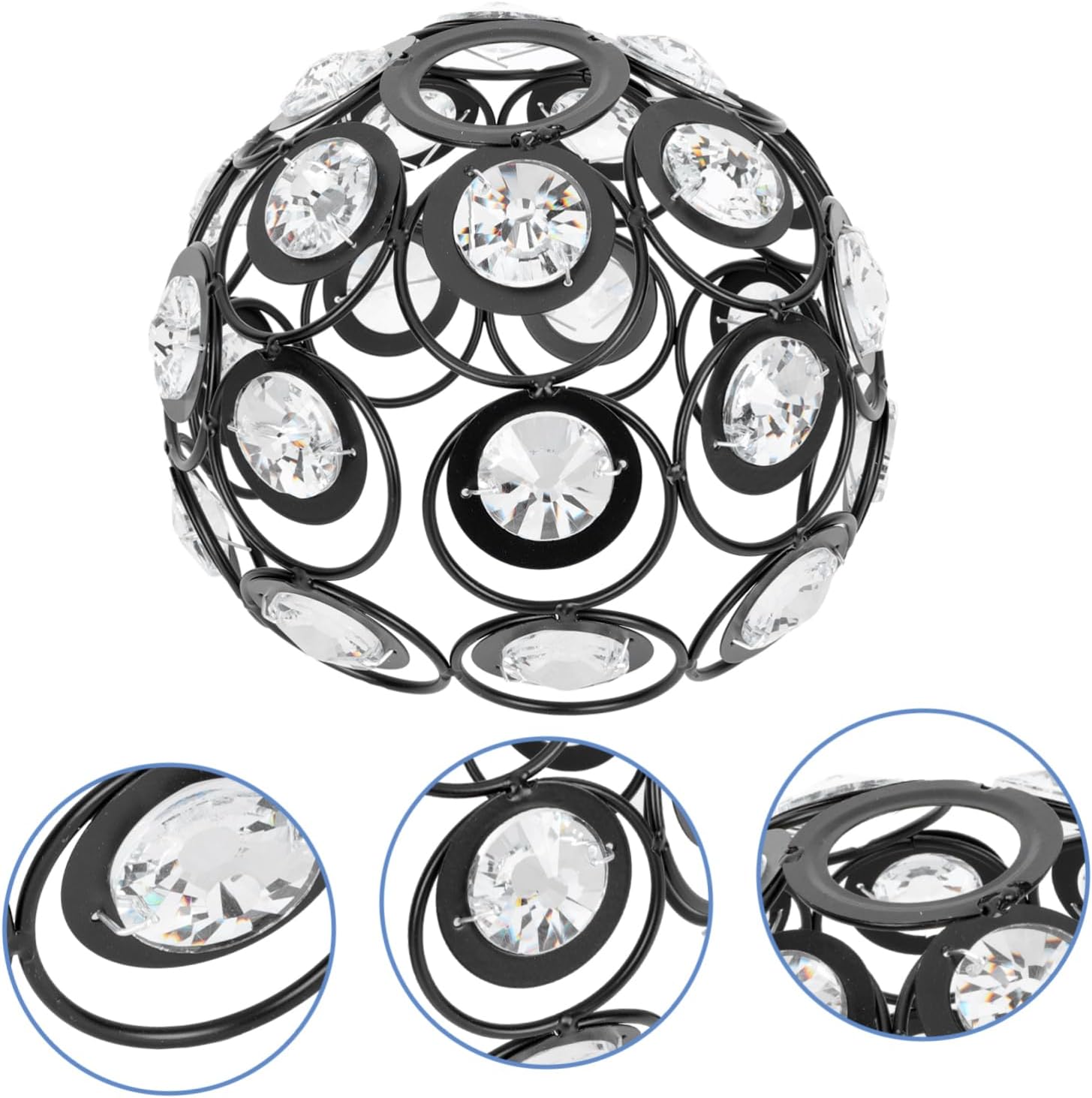 European Style Simple Metal Craft Lampshade Hollow Design Ceiling Light Cover for Dining Room Modern Pendant Light Fixture Home Decor