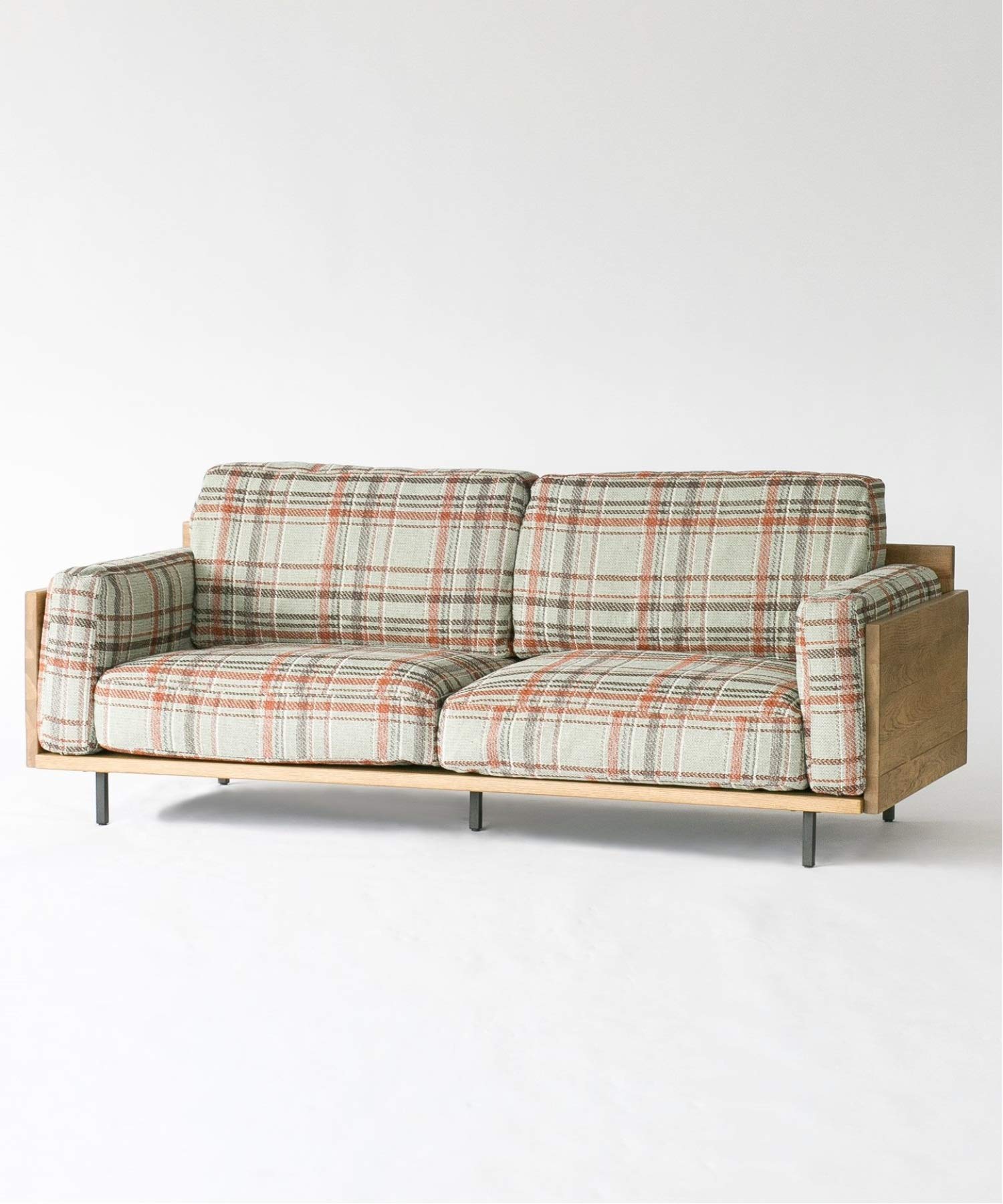 Amazon.co.jp: ACME Furniture CORONADO SOFA 3P AC08 チェックブルー