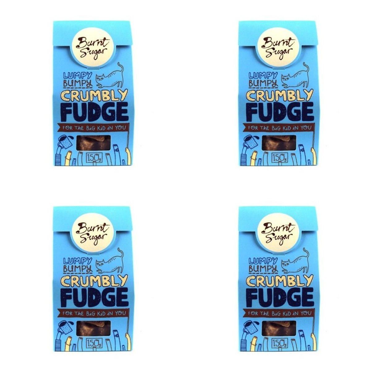 (4 PACK) - Burnt/S Original Crumbly Fudge | 150g | 4 PACK - SUPER SAVER - SAVE MONEY