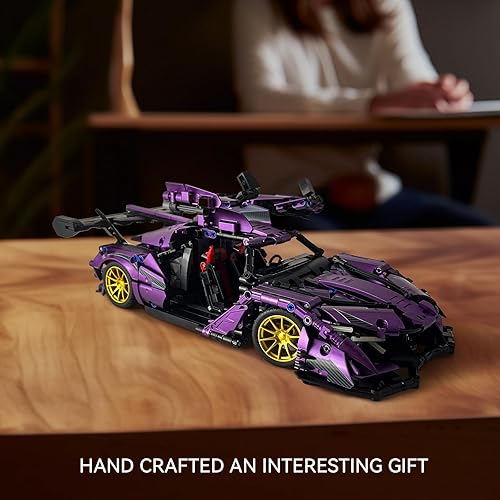 Miniatura 6 de maspingmu Supercar Apollo - Juego de modelos de bloques de construcción, adecuado para adolescentes y adultos para coleccionar, modelo de