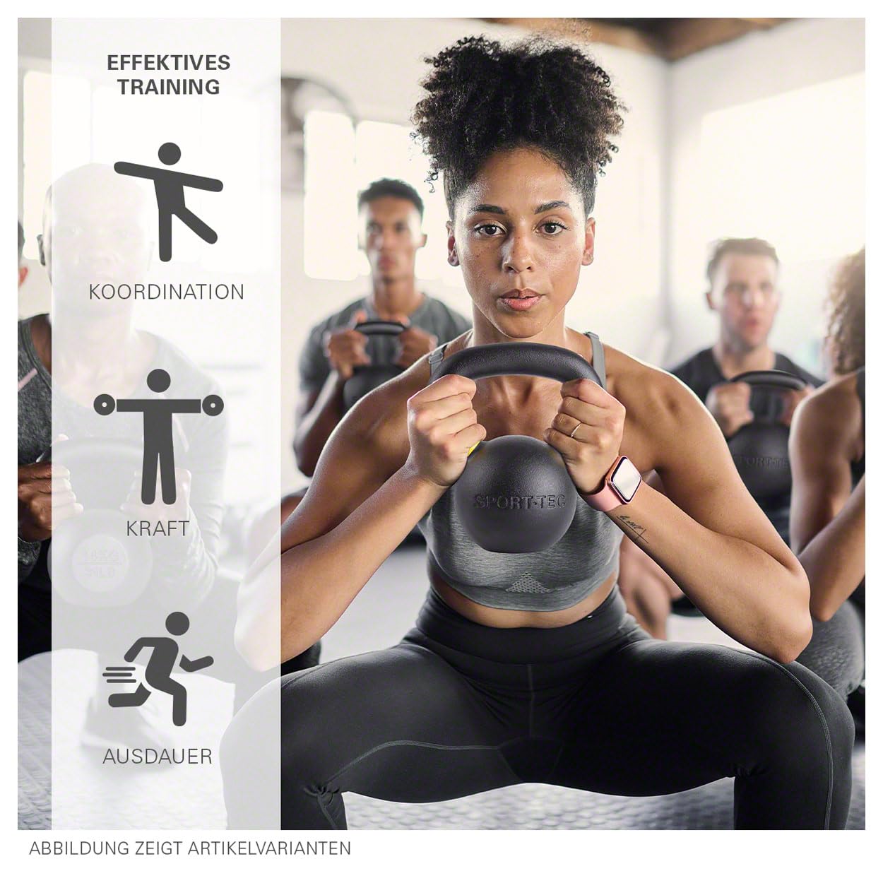 Kettlebells à revêtement par poudrage