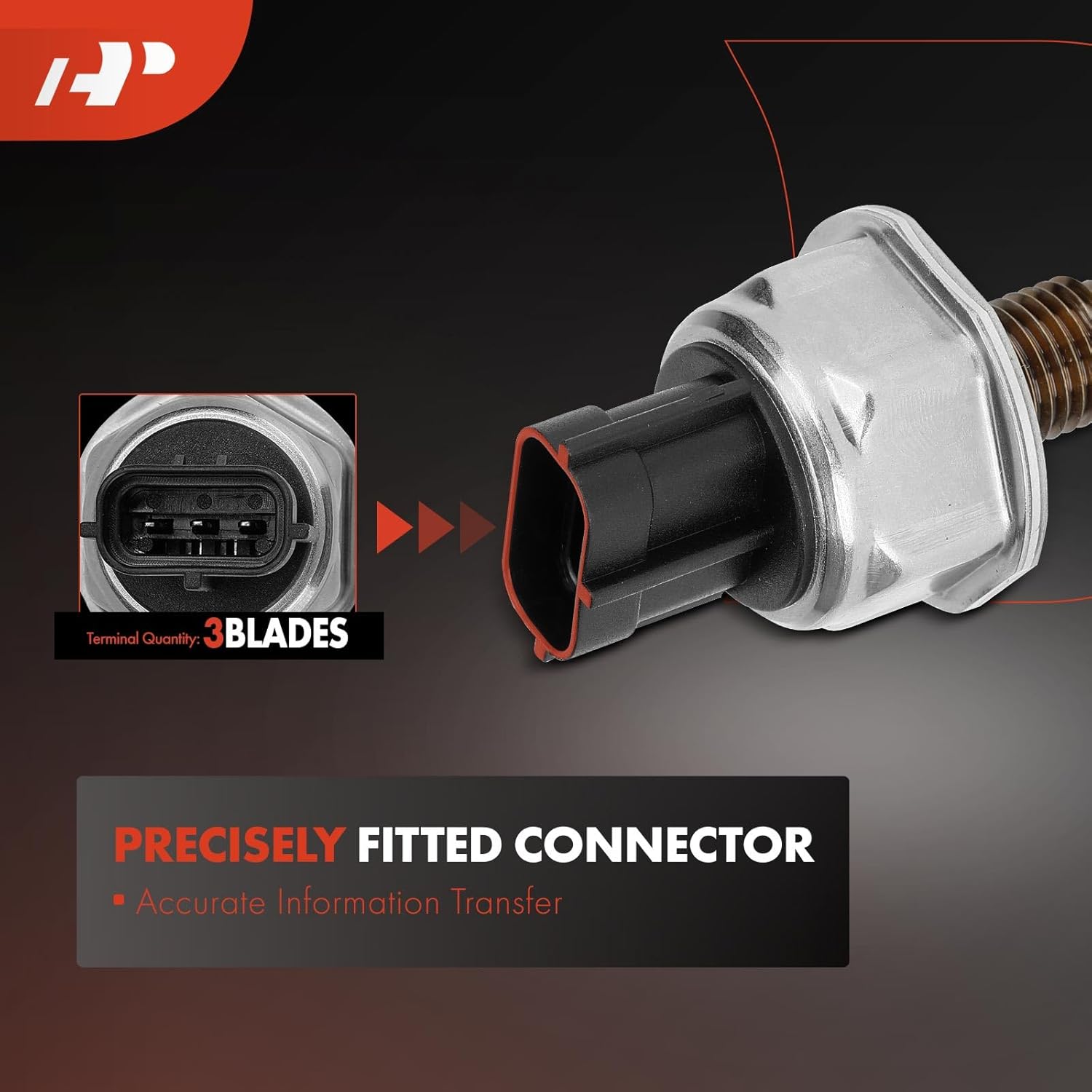 A-Premium Fuel Injection Pressure Sensor [3 Pins] Compatible with Subaru Forester 2014-2018 2.0L, WRX 2015-2019 2.0L