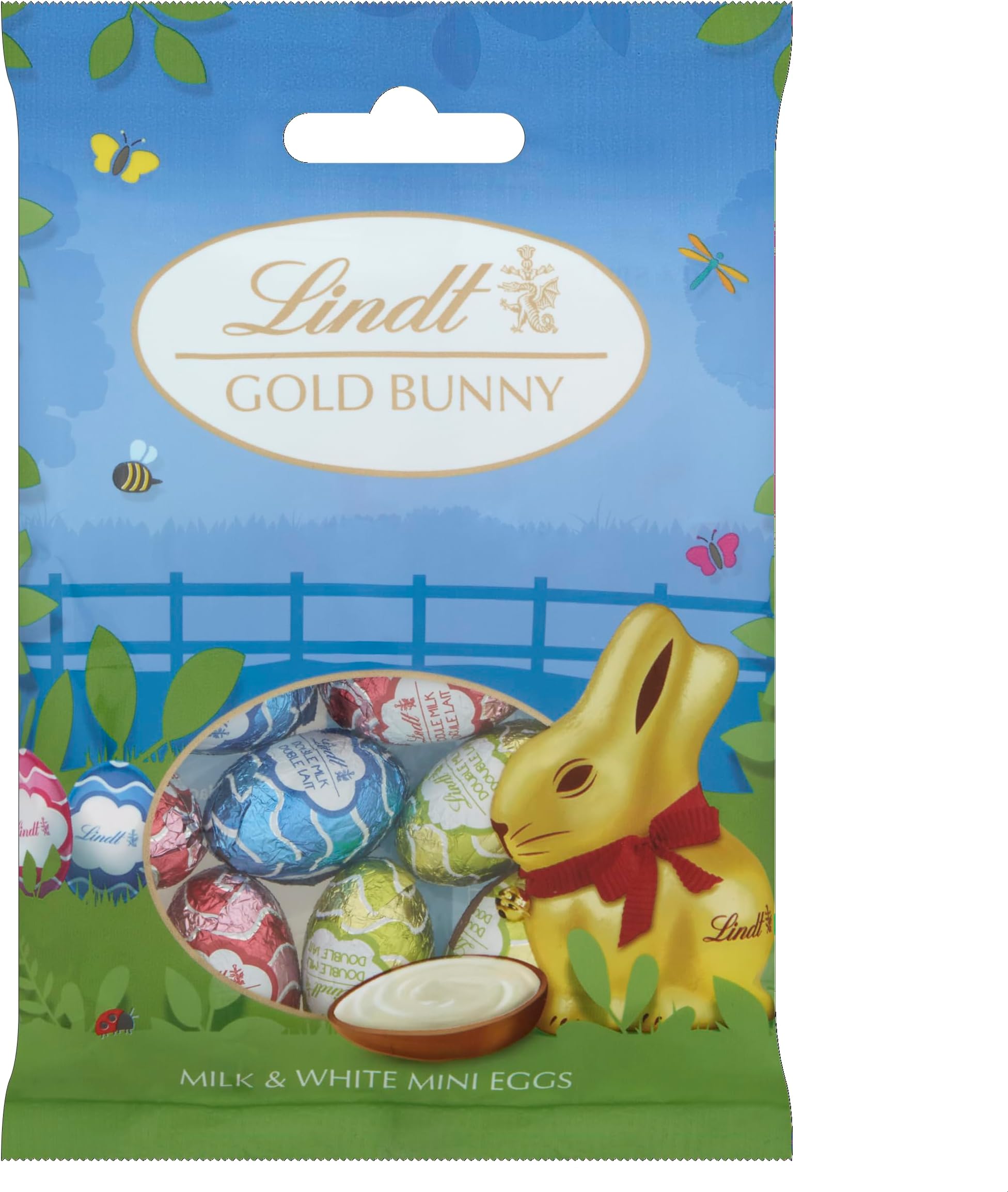 Lindt Mini Eggs Milk and White Chocolate 80g – Assorted Swiss Chocolate Mini Eggs – Easter Treat for Adults and Kids – Easter, gift