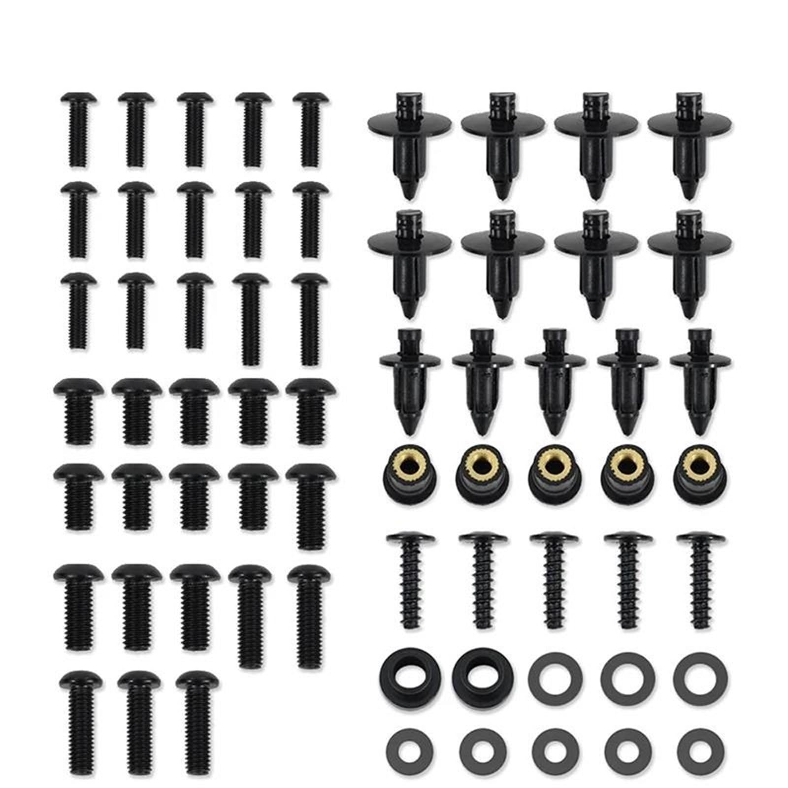 Kit tornillos carenado acero inoxidable para Ninja ZX-10R 11-18 negro anticorrosión 4