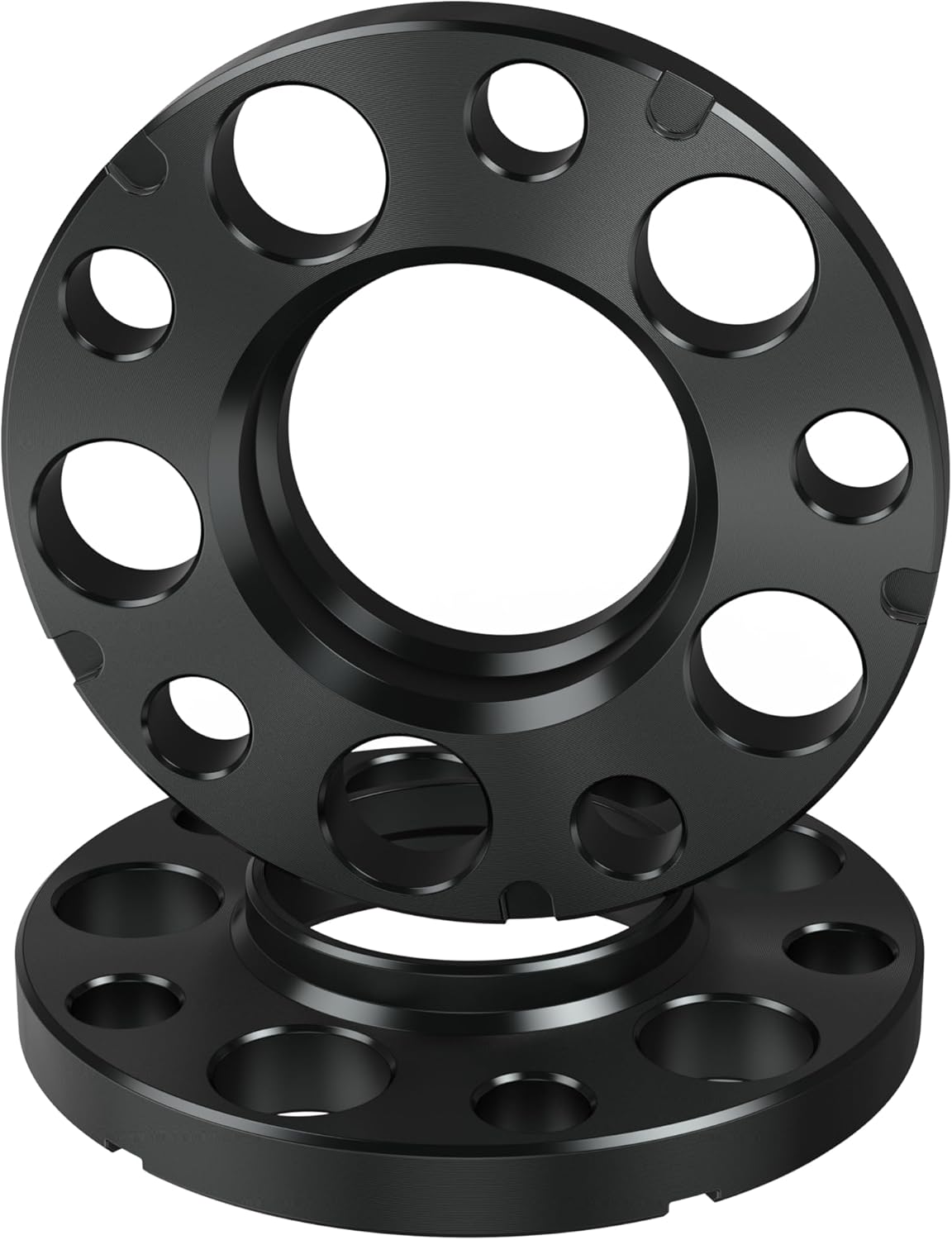 5x120mm Wheel Spacers, 5 Lugs, M14x1.25 Studs, 12mm+15mm Thickness, 72.56mm Hub Bore Compatible with BMW F Series F30 F32 F33 F80 F10 M3 4PCS(Black)