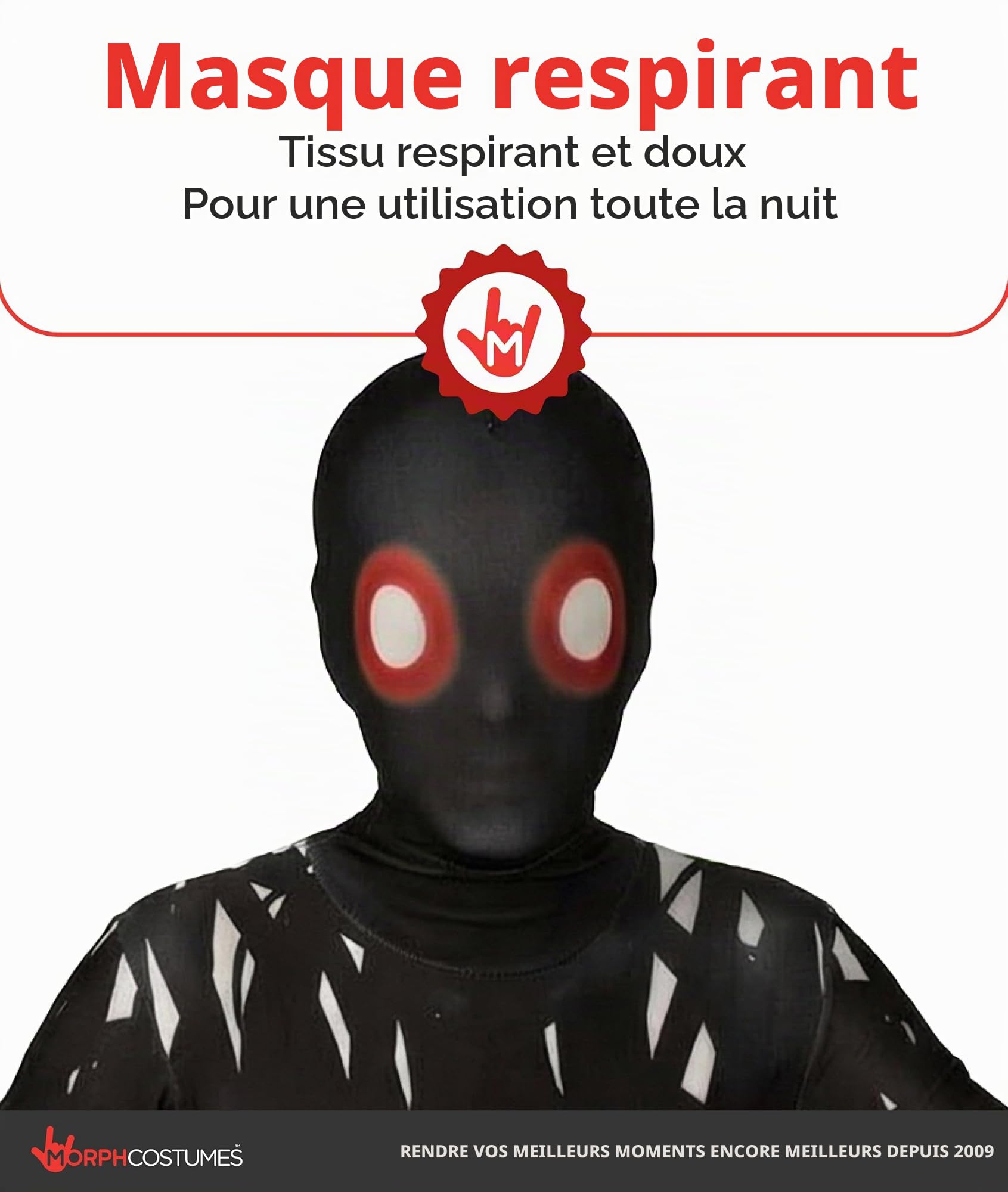 Morphsuits Zalgo Costume d'Halloween effrayant pour enfants – Costume d'Halloween pour garçons – Tenue d'Halloween effrayante pour garçons