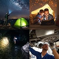 Vista 7 de WINDFIRE Linternas tácticas LED de caza de 2000 lúmenes con rieles Picatinny de liberación rápida, montaje en offset para caza al aire libre